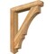 Ekena Millwork Balboa Arts and Crafts Rough Sawn Bracket w/ Offset Brace, Western Red Cedar, 6"W x 34"D x 40"H BKT0604X34X40BOA03RWR - alternate 1